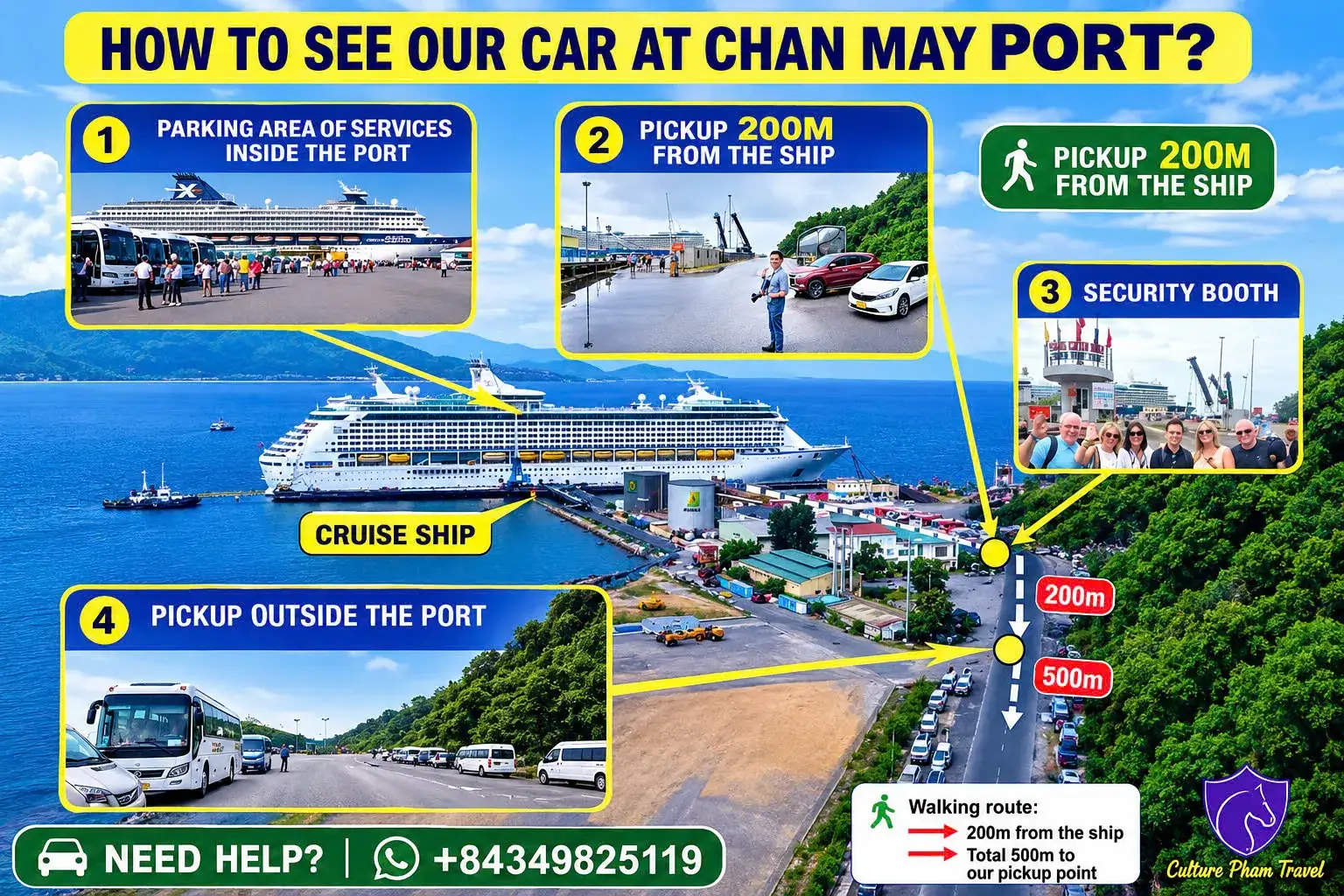 Pick-up Point At Chan May Port - Phong Nha Private Car