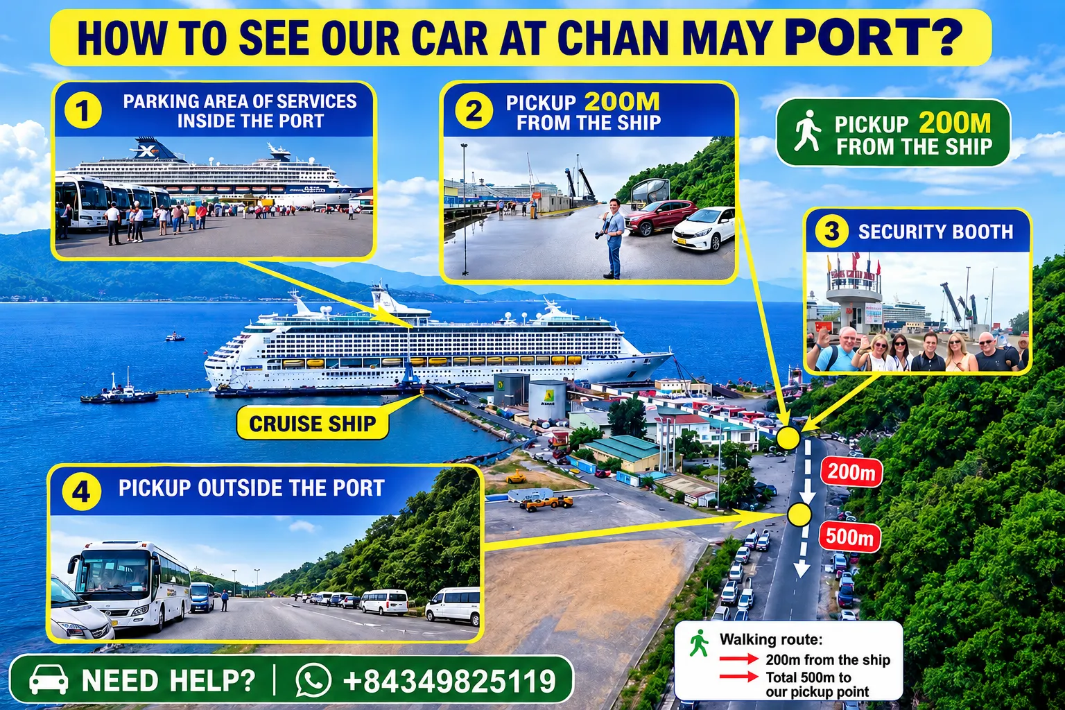 Chan May Port Pick Up Options - Phong Nha Private Car