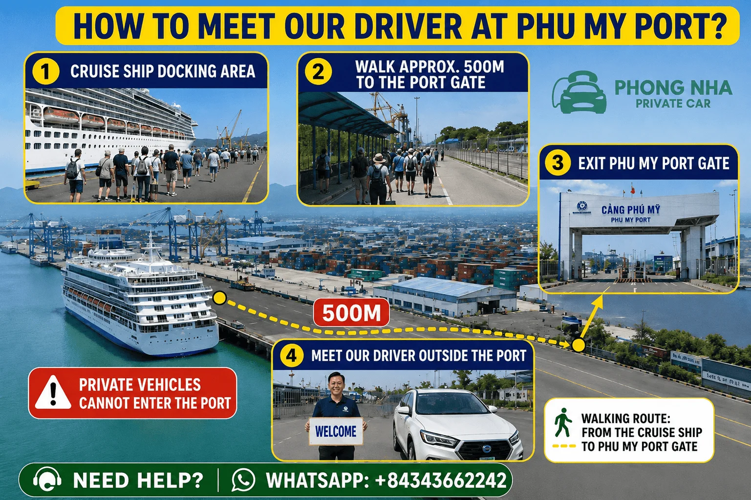 Phu My Port to Vung Tau private car - Phong Nha Private Car